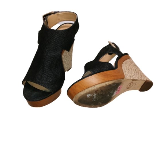 Michael Kors Josephine Wedge Denim 40s9jphs1d - Picture 7 of 7